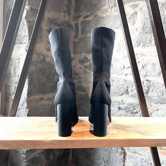 Yeezy Season 4 Black Sock Heeled Booties - Picture 4 of 9
